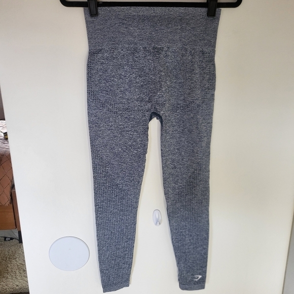 EUC Gymshark Vital Seamless Legging Blue Grey Marl Small - Picture 4 of 14